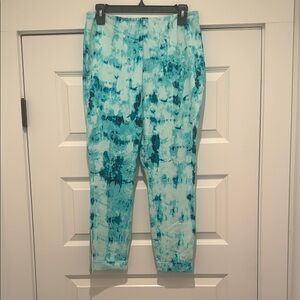 Abstract Blue and White Pants